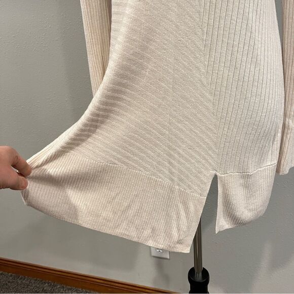 Clearance!!! Apt 9 Cream Ribbed Knit long sleeve Sweater size medium - Picture 5 of 12